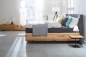 Preview: orig. BOXSPRING Schwebend Design Bett aus Massivholz